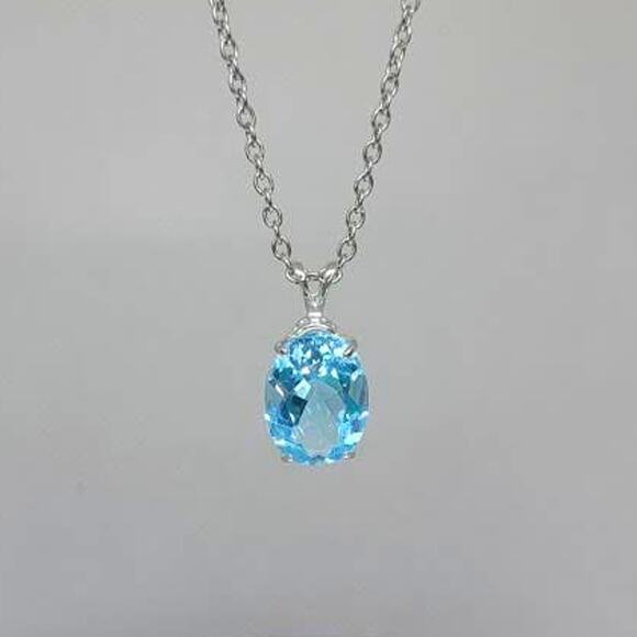15 Carat Flawless (IF) Blue Topaz Pendant!! - Picture 7 of 12